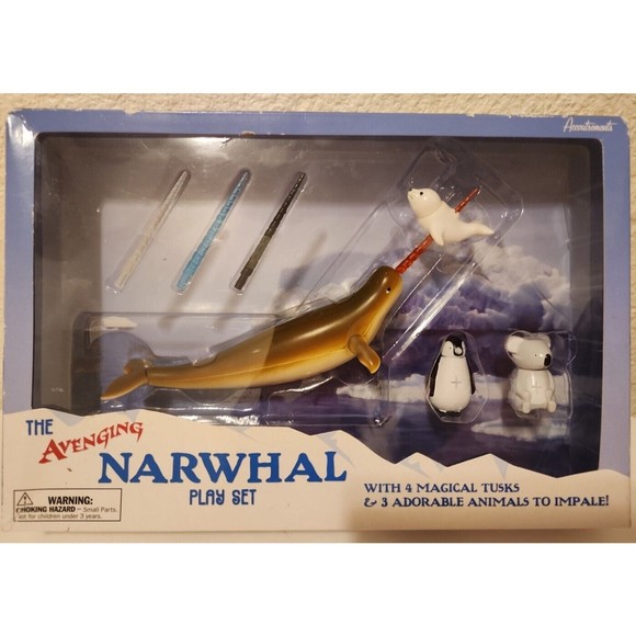Toys Rarenib The Avenging Narwhal Playset Original Packaging